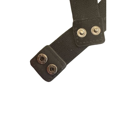 NEW 2/$30 S-M Gray Waist Belt Crystal Faux Rhinestones Snap Closure - Picture 7 of 8